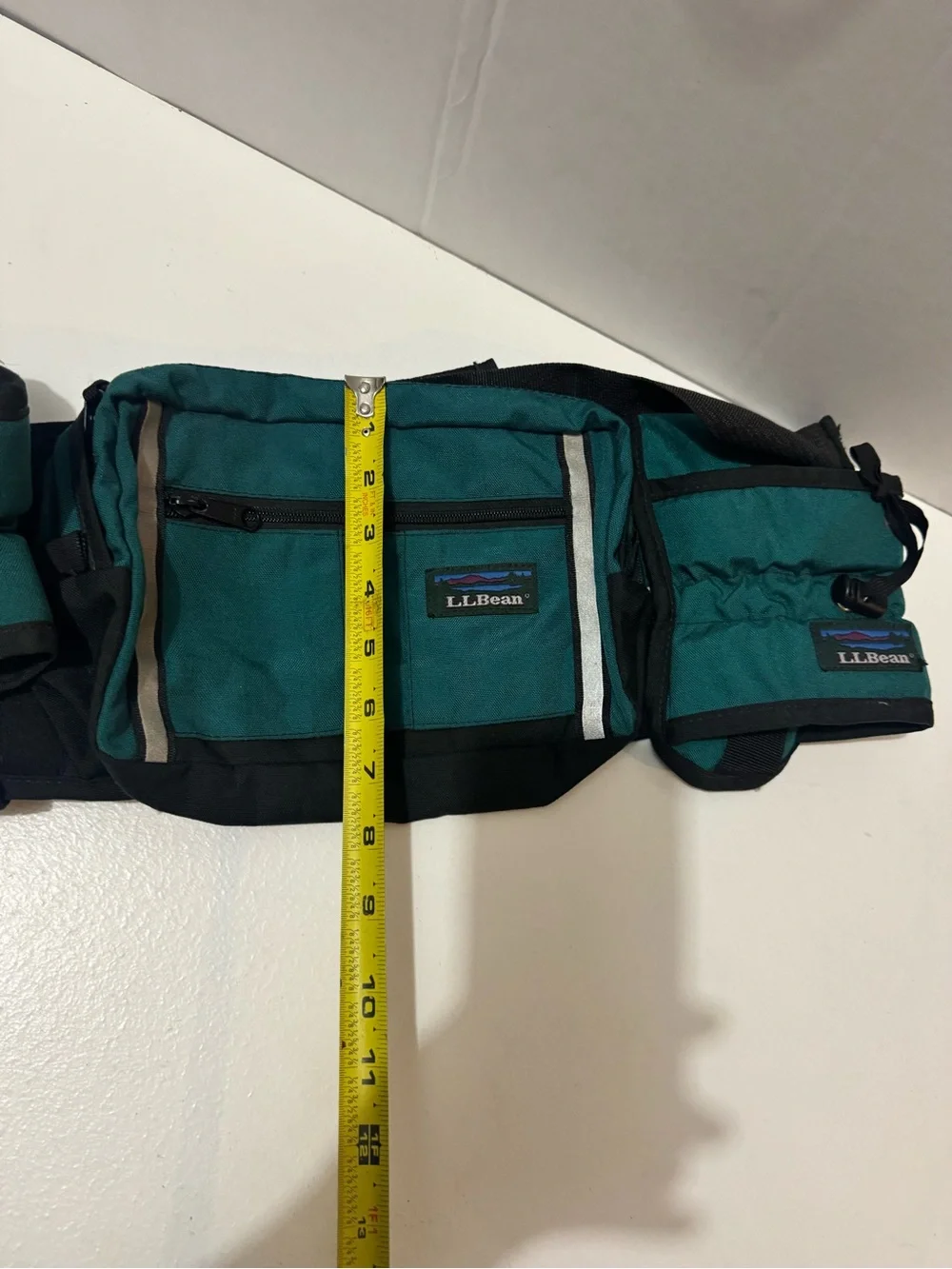 vintage green L.L. Bean 3-in-1 Cordura nylon lumbar fanny pack